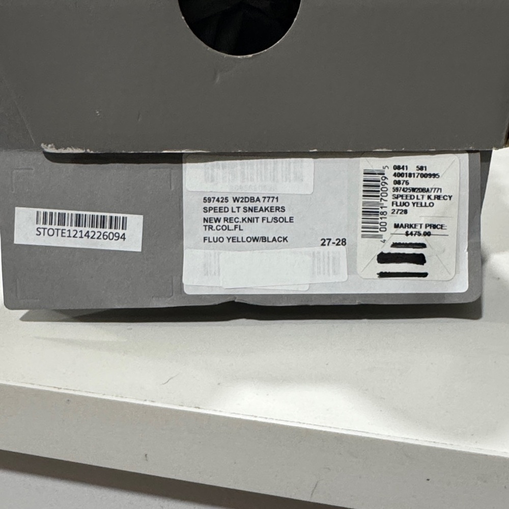 Balenciaga Kids Sneakers - Fluorescent Yellow and Black